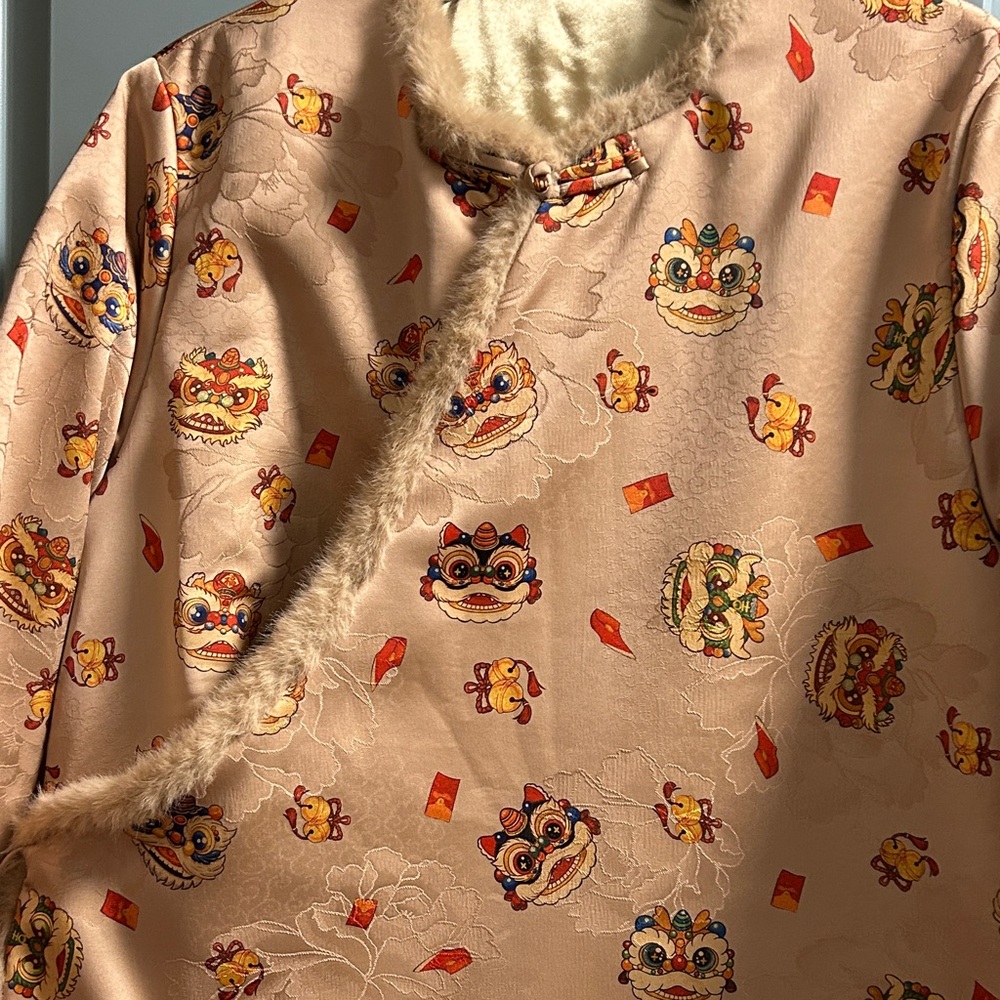 Lion Dance Patterned Jacket